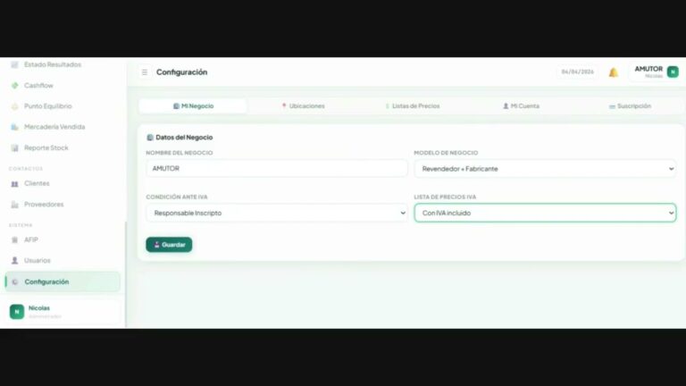 Primeros pasos: Configuración del negocio